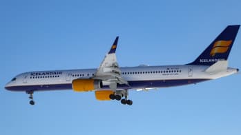 Flying to Iceland