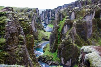 The Fjaðrárgljúfur Canyon
