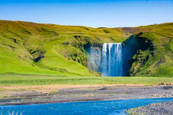 The Skógafoss Waterfall