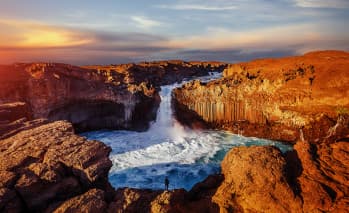 The Aldeyjarfoss Waterfall