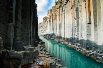 Stuðlagil (Studlagil) canyon in Iceland