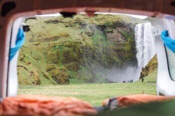 Van in Iceland