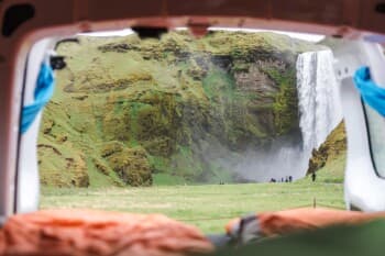 Van in Iceland