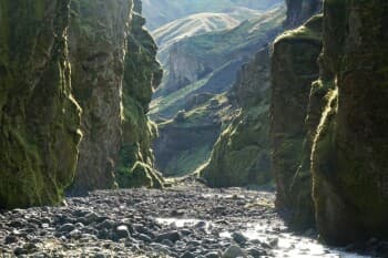 The Stakkholtsgjá Canyon