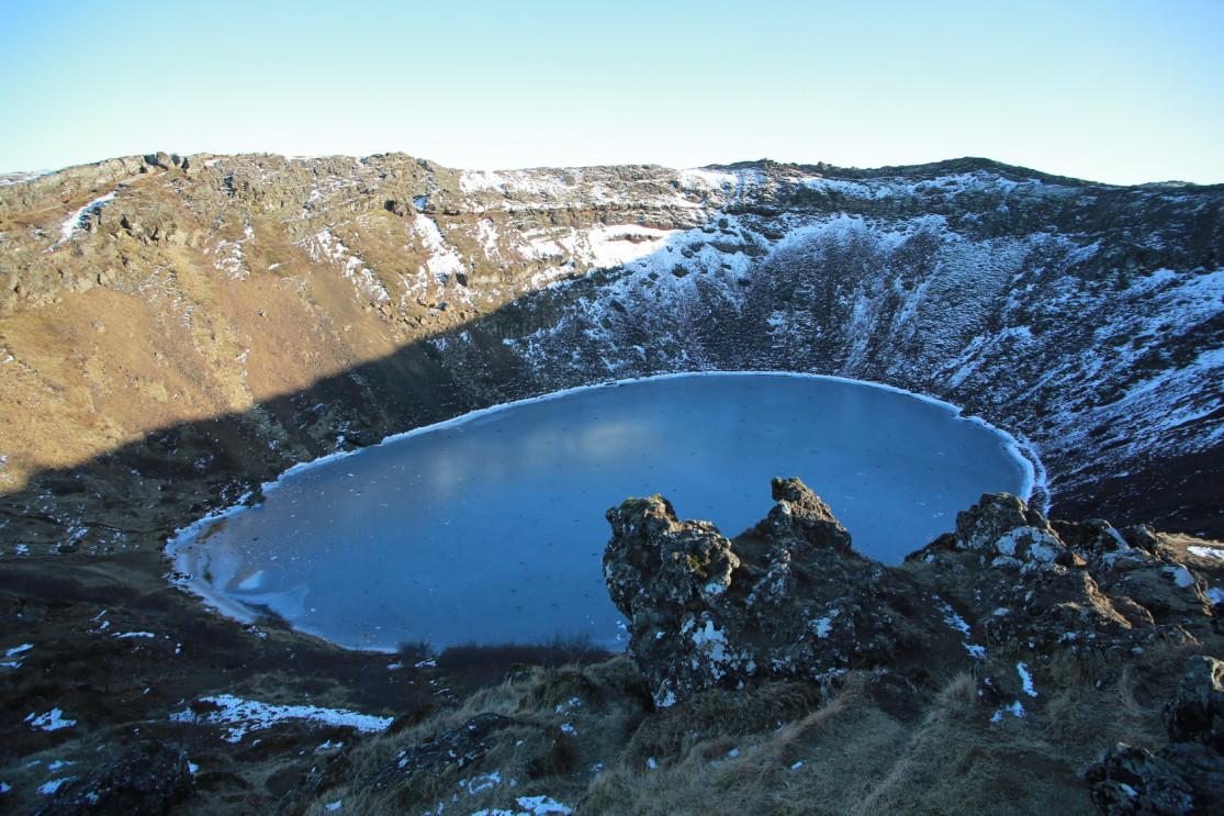 The Kerið Crater and its Lake