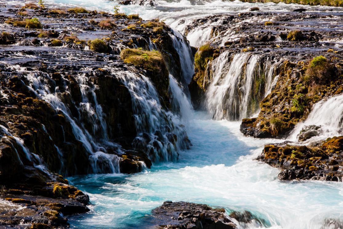 The Brúarfoss Waterfall